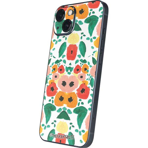 Bouffants and Broken Hearts Geometric Flowers iPhone 13 Skin